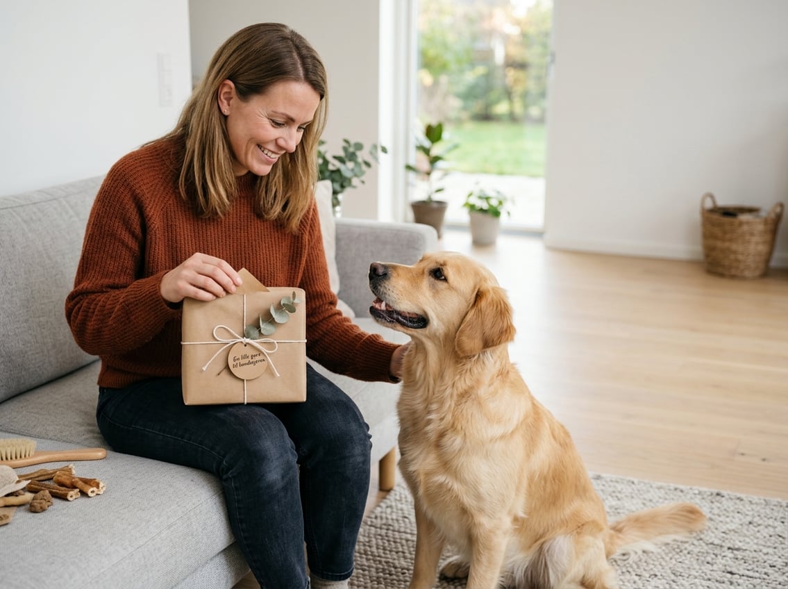 En lille gave til hundeejeren kan også gøre noget godt for hunden