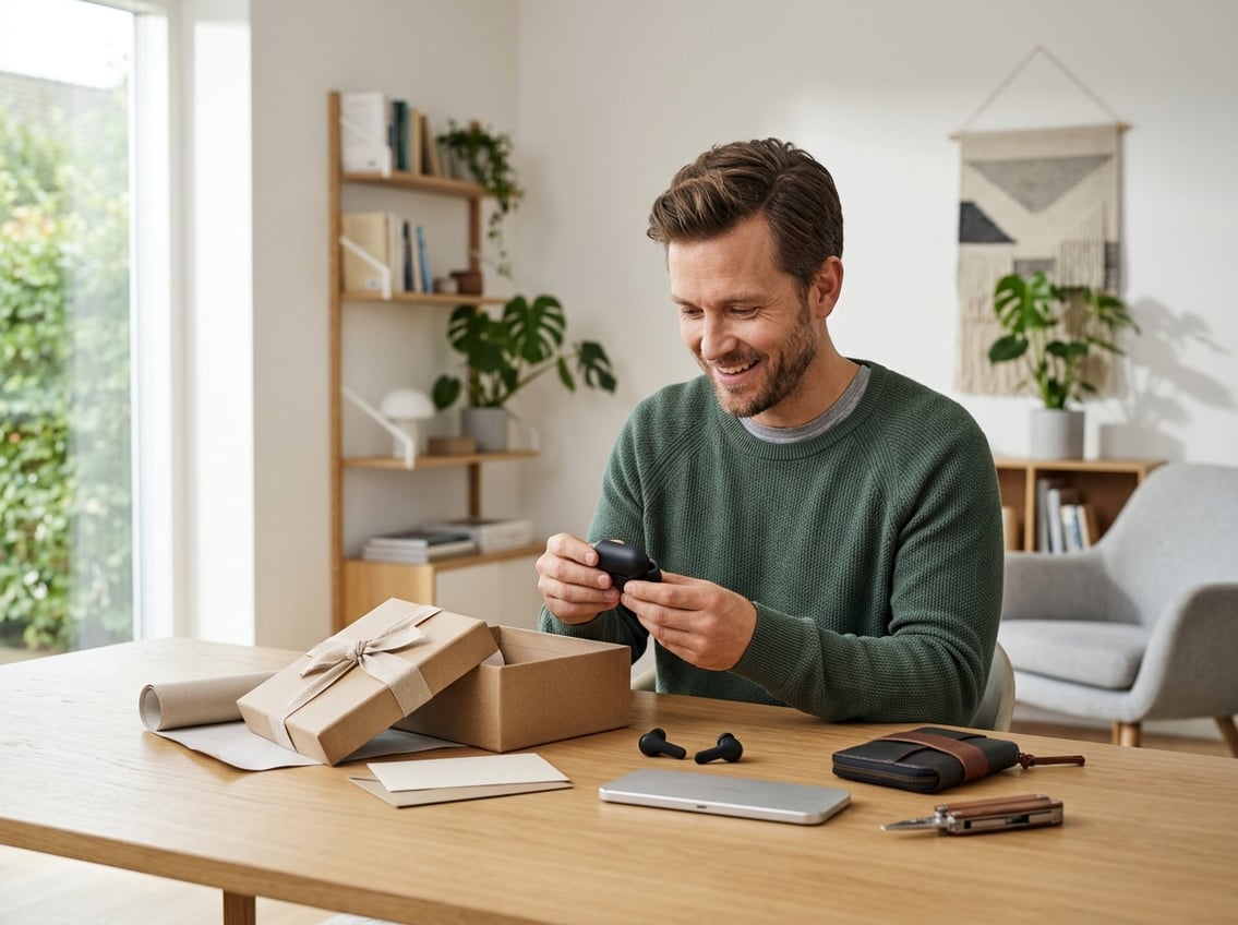 Når han allerede har alt sådan vælger du en gadgetgave der bliver brugt